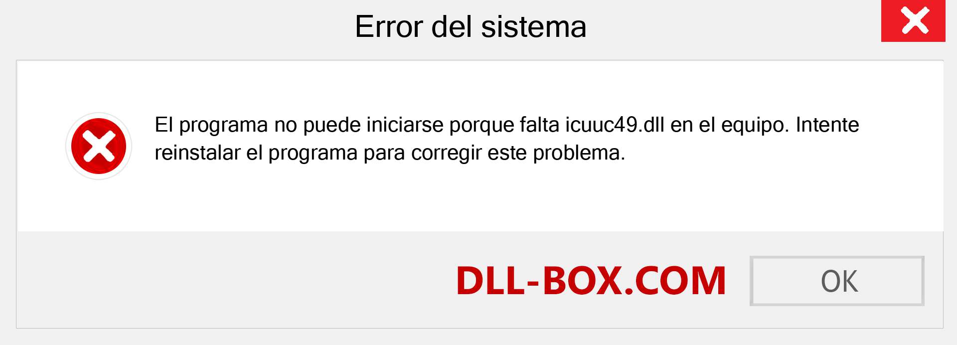 ¿Falta el archivo icuuc49.dll ?. Descargar para Windows 7, 8, 10 - Corregir icuuc49 dll Missing Error en Windows, fotos, imágenes